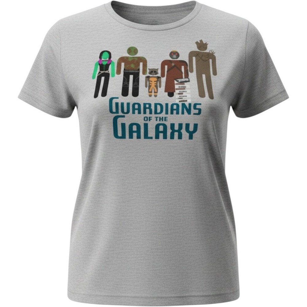 Marvel Guardians of the Galaxy Gray Graphic Tee Shirt‎ XL New Star-Lord Groot
